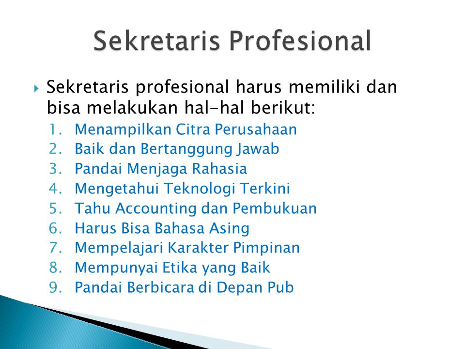 Detail Presentasi Power Point Tentang Sekretaris Nomer 8