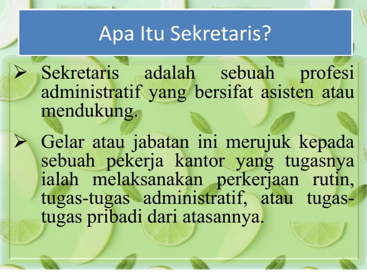 Detail Presentasi Tentang Administrasi Perkantoran Nomer 16