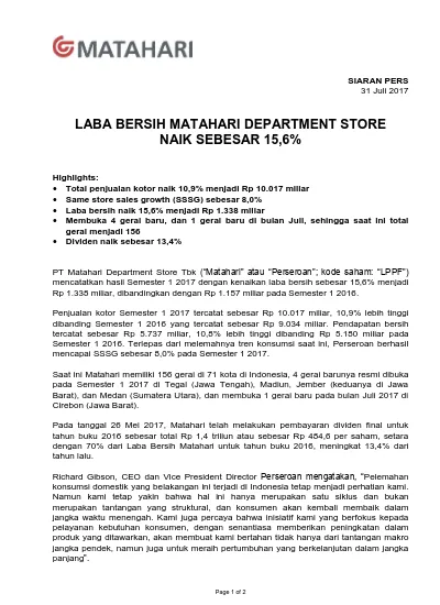 Detail Press Release Contoh Nomer 28