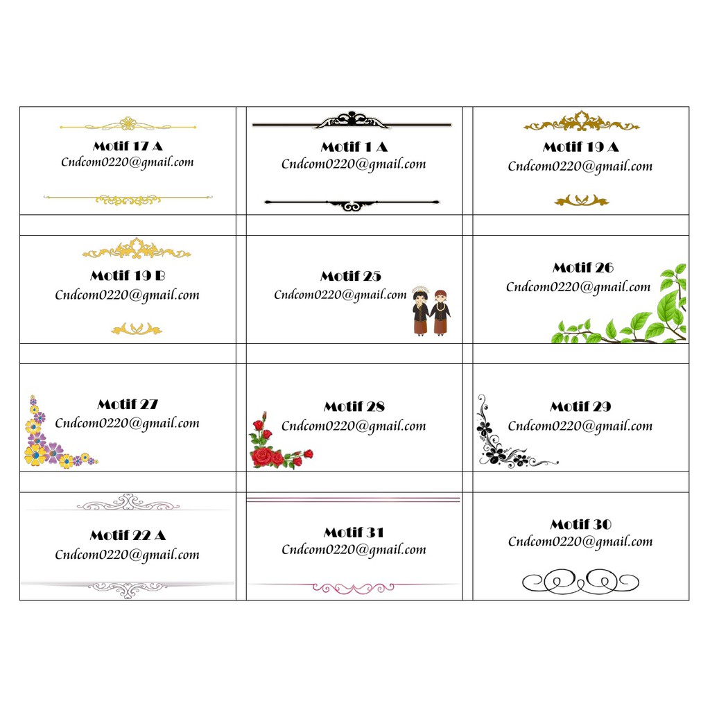 Detail Print Label Undangan Nomer 15
