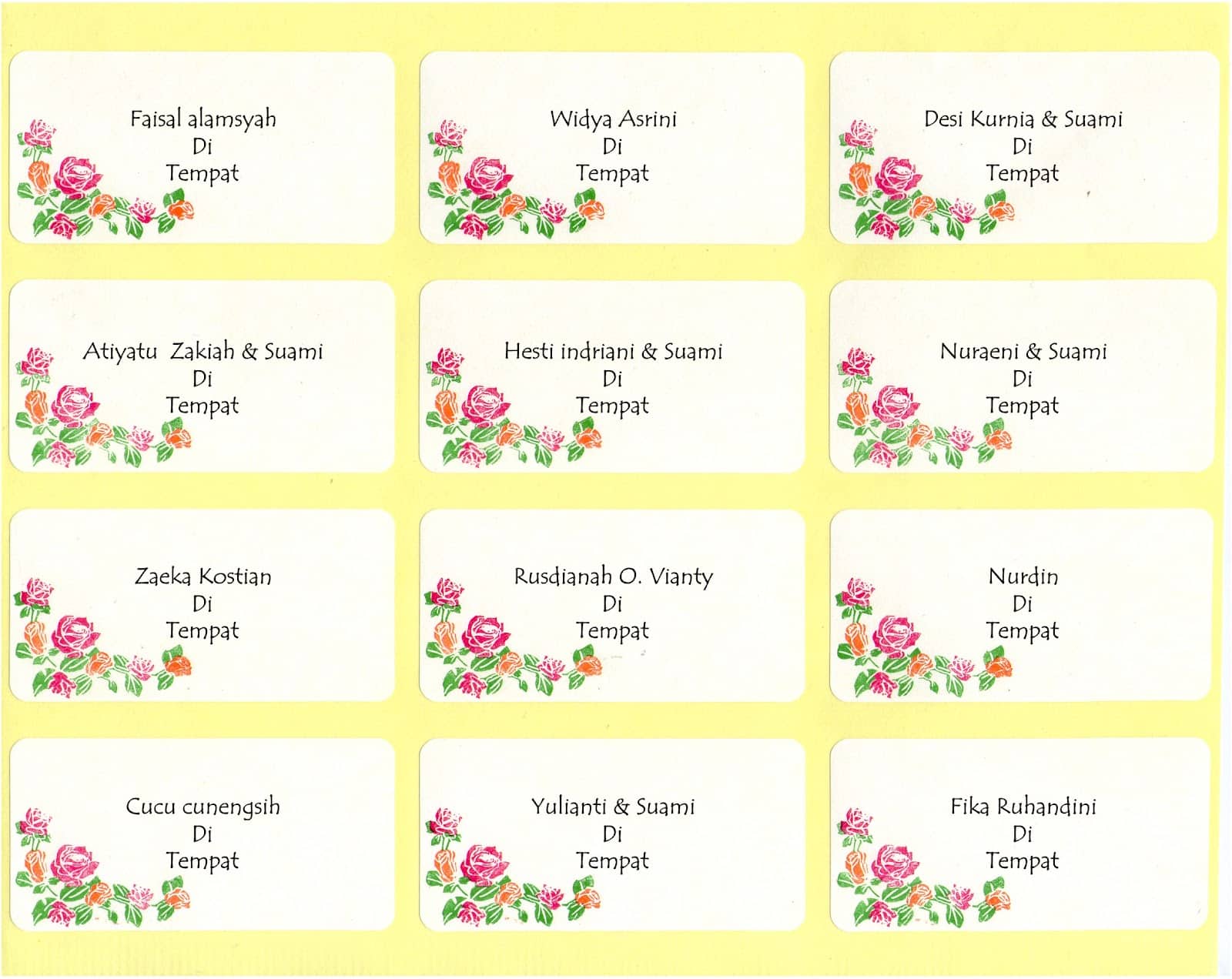 Detail Print Label Undangan Nomer 32