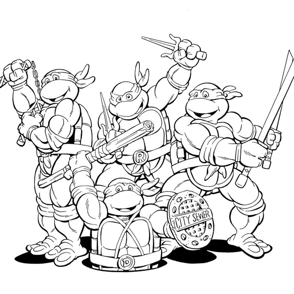 Detail Printable Ninja Turtle Pictures Nomer 3