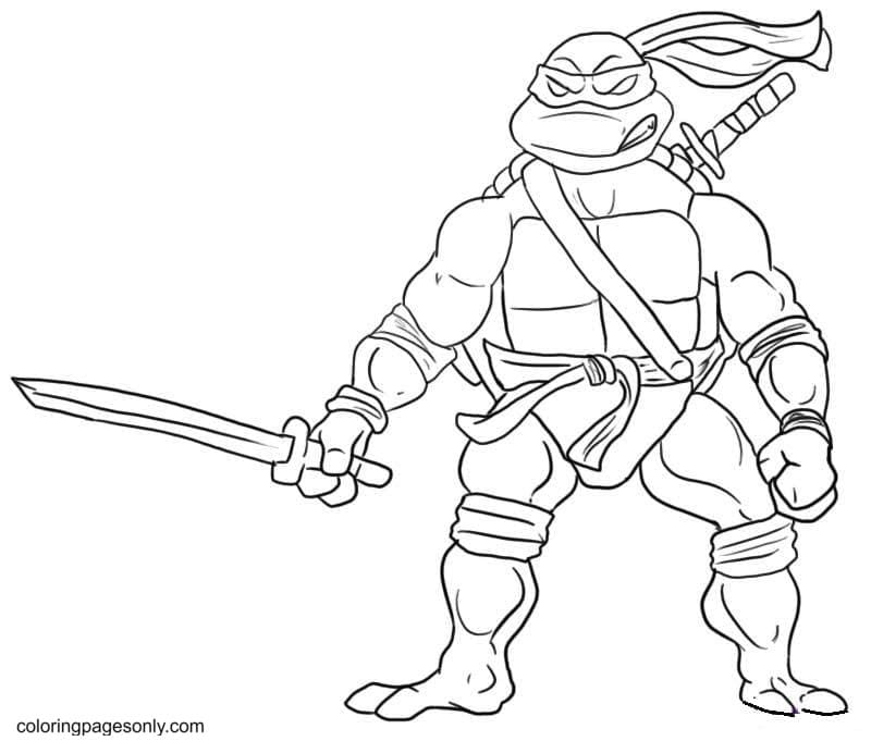 Detail Printable Ninja Turtle Pictures Nomer 20