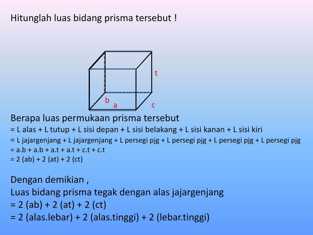 Detail Prisma Jajar Genjang Nomer 44