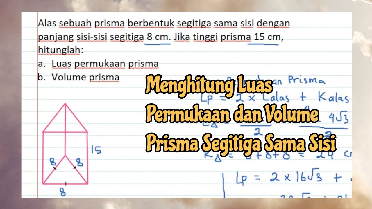 Detail Prisma Segitiga Sama Sisi Nomer 5