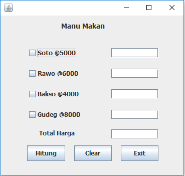 Detail Program Java Rumah Makan Nomer 3