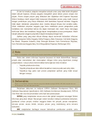 Detail Project Charter Contoh Nomer 12