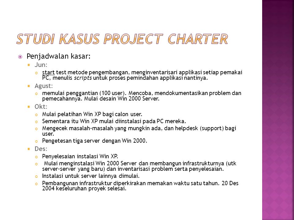Detail Project Charter Contoh Nomer 52