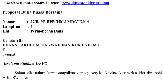 Detail Proposal Bukber Nomer 19