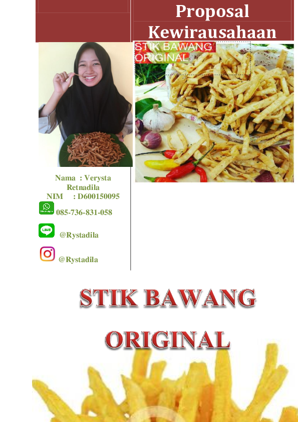 Detail Proposal Kentang Goreng Nomer 17