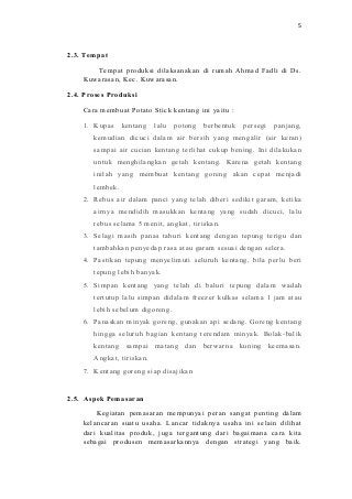 Detail Proposal Kentang Goreng Nomer 18
