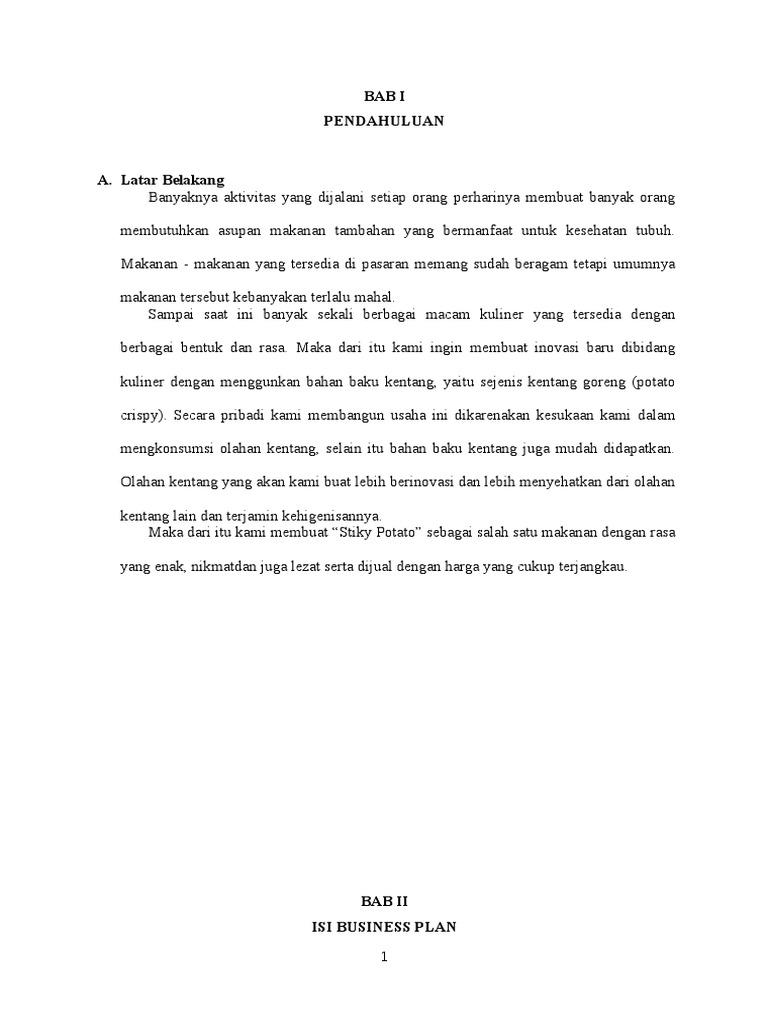 Detail Proposal Kentang Goreng Nomer 7