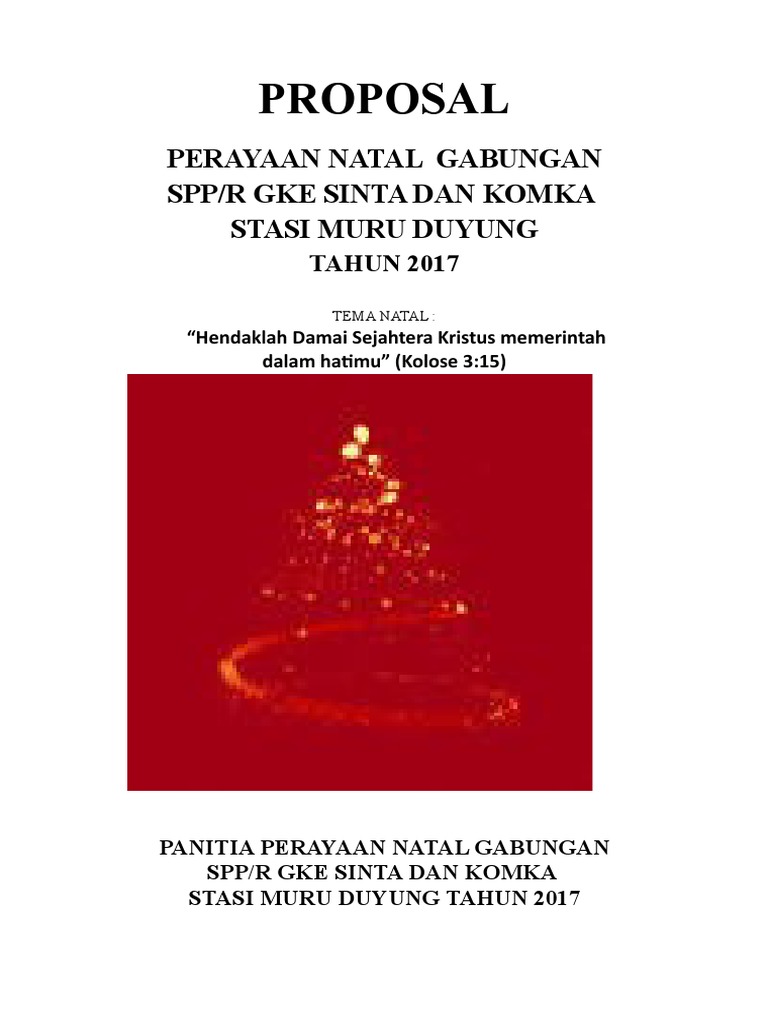 Detail Proposal Natal Sekolah Nomer 15