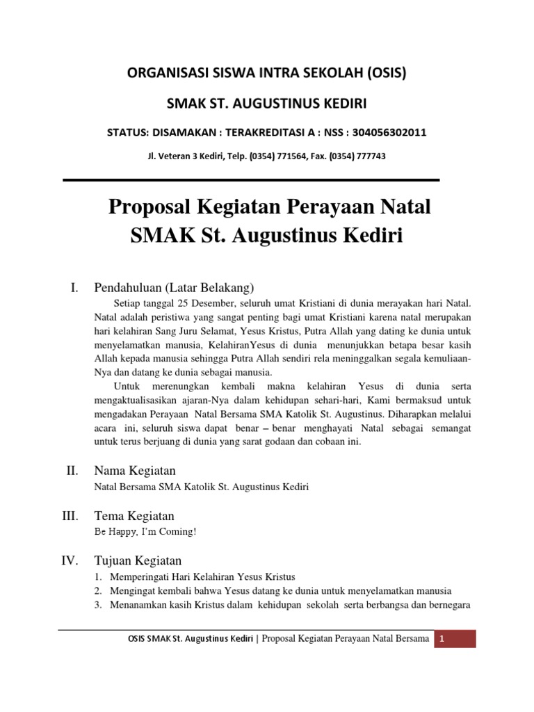 Detail Proposal Natal Sekolah Nomer 4
