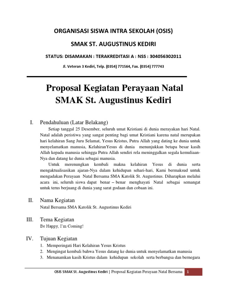 Detail Proposal Natal Sekolah Nomer 4