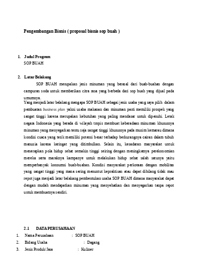 Detail Proposal Salad Buah Nomer 2