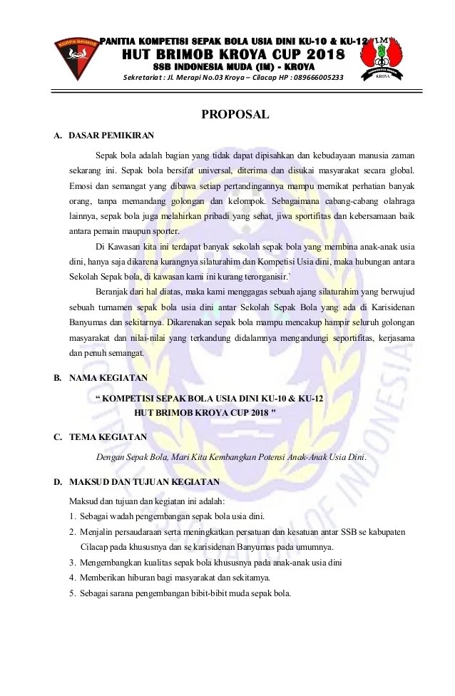 Detail Proposal Sepak Bola Pdf Nomer 7