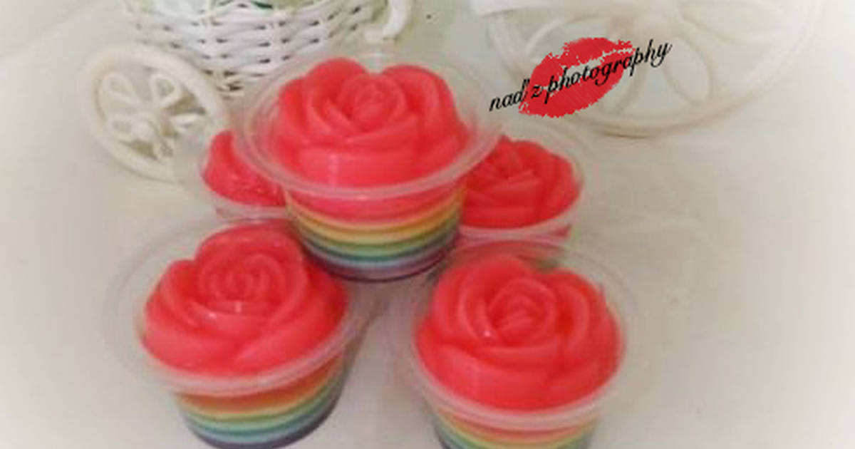 Detail Puding Mawar Rainbow Nomer 2