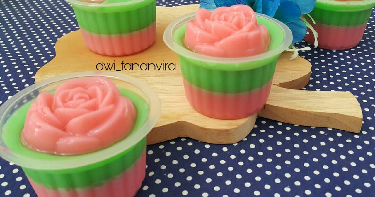 Detail Puding Mawar Rainbow Nomer 18