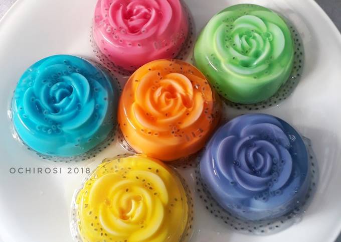 Detail Puding Mawar Rainbow Nomer 4