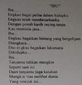 Detail Puisi 2 Bait Tentang Ibu Nomer 6