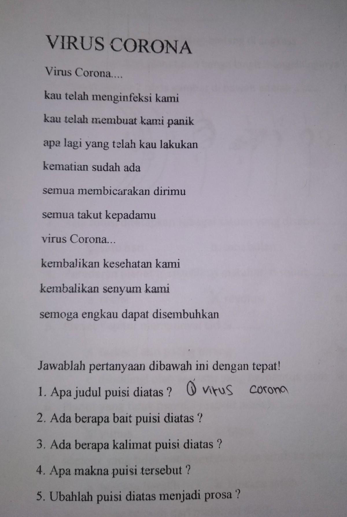 Detail Puisi 4 Bait 4 Baris Nomer 53