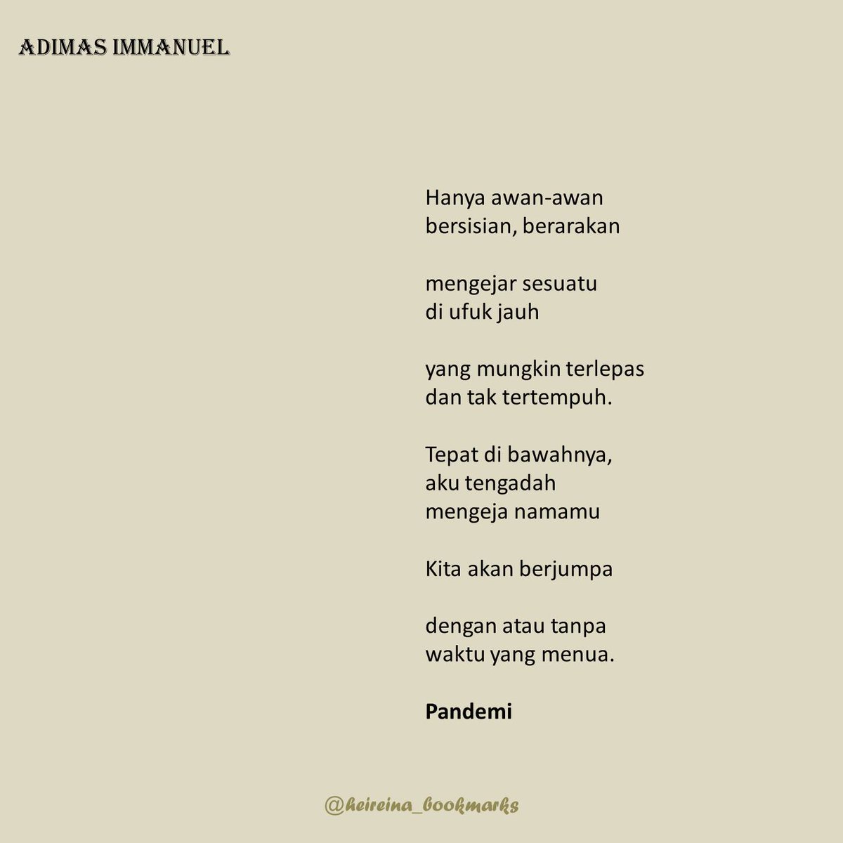 Detail Puisi Adimas Immanuel Nomer 21