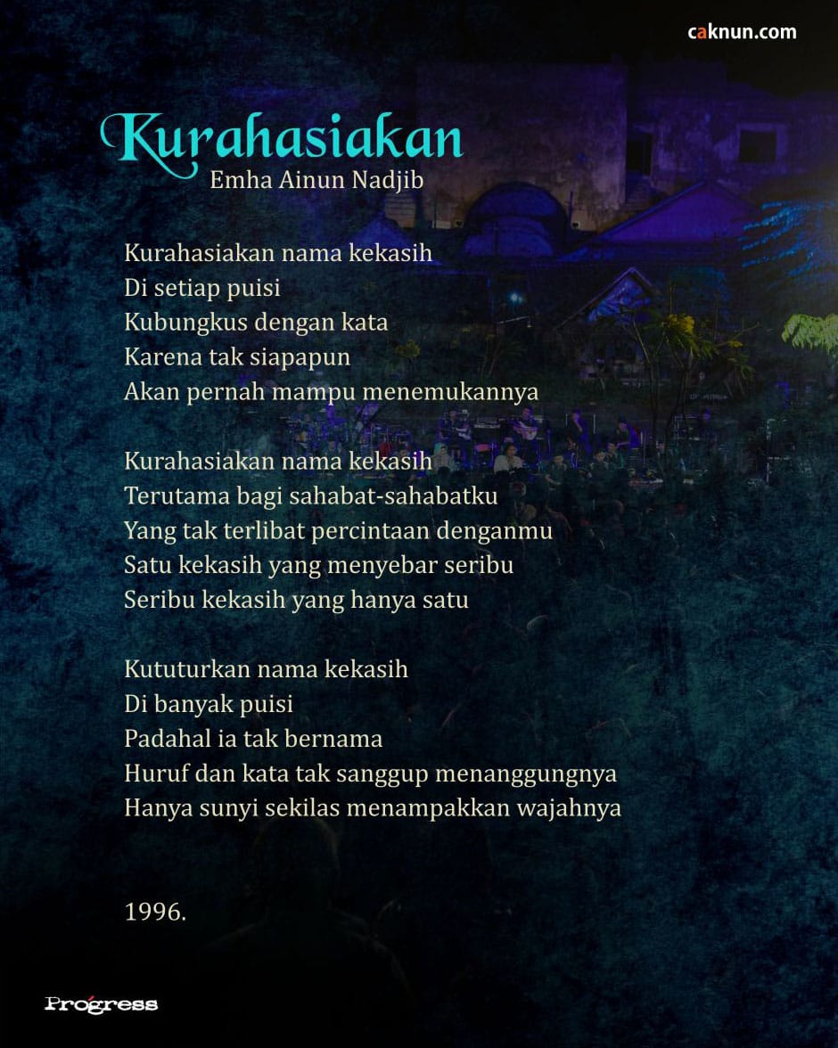 Detail Puisi Ainun Najib Nomer 5