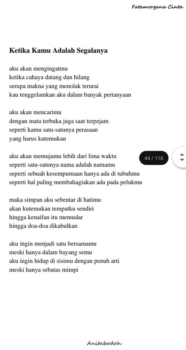 Detail Puisi Aku Dan Kamu Nomer 10