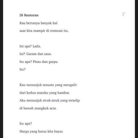 Detail Puisi Aku Dan Kamu Nomer 40