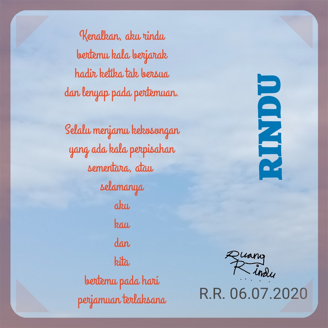 Detail Puisi Aku Rindu Kamu Nomer 41