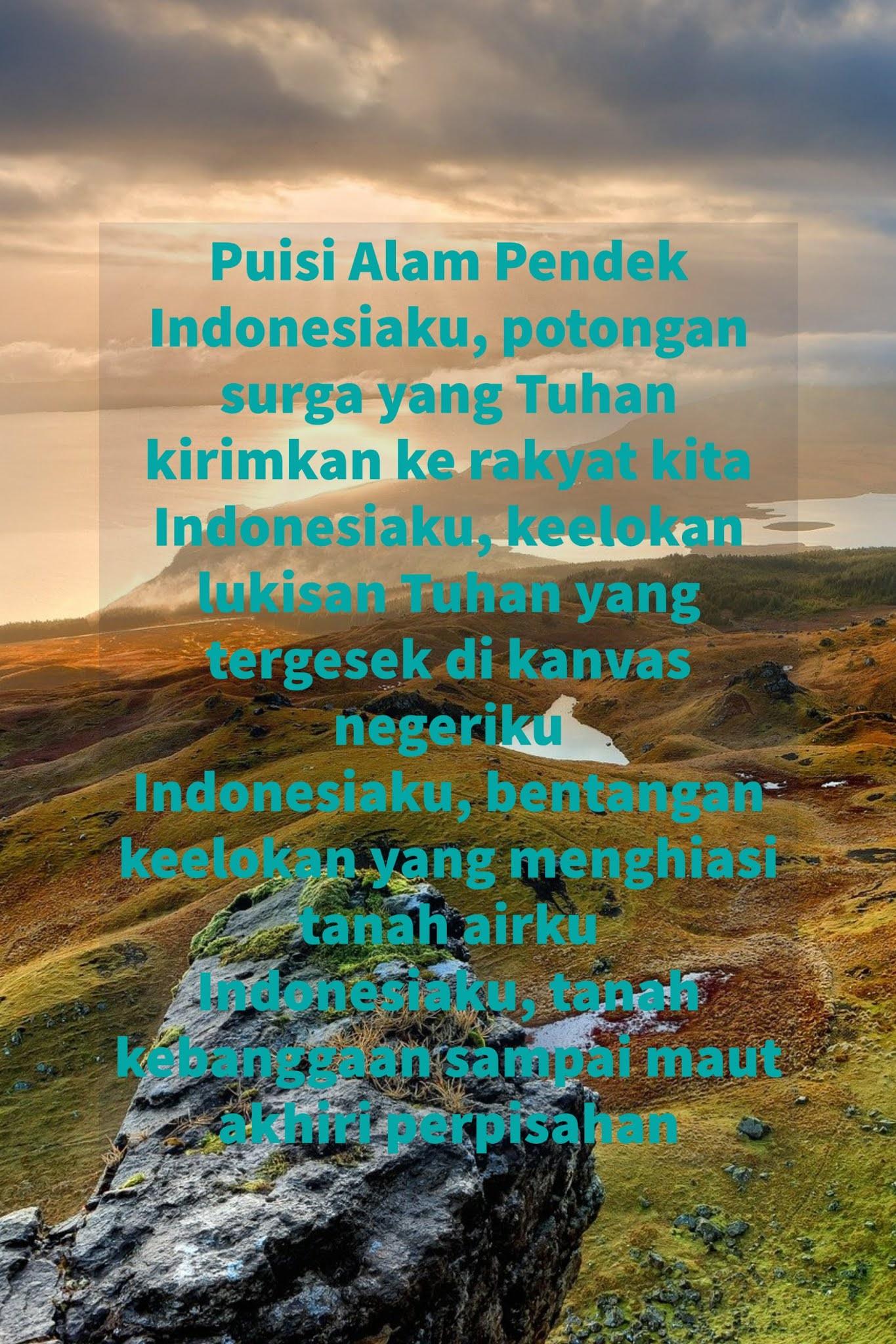 Detail Puisi Alam Indonesia Nomer 34