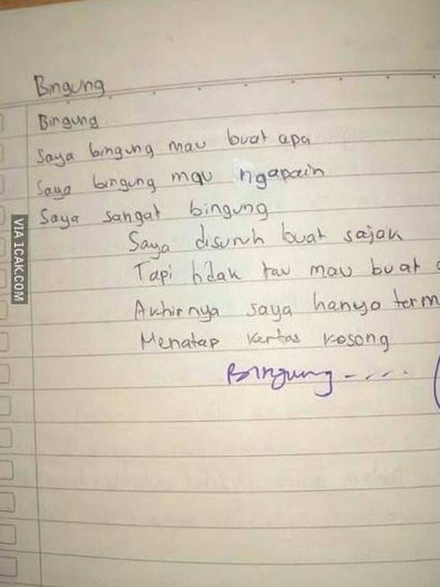 Detail Puisi Anak Anak Tk Nomer 16