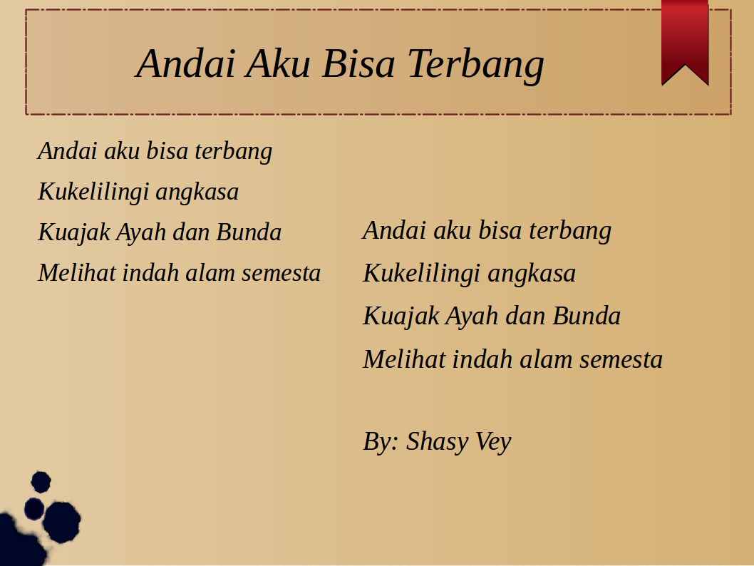 Detail Puisi Anak Anak Tk Nomer 19
