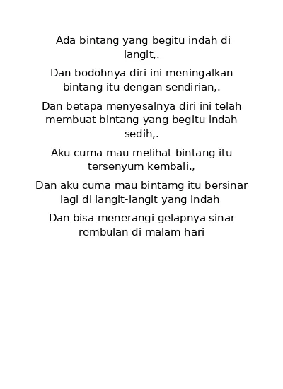 Detail Puisi Anak Anak Tk Nomer 22