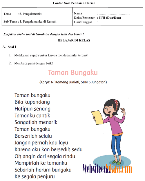 Detail Puisi Anak Kelas 2 Sd Nomer 47