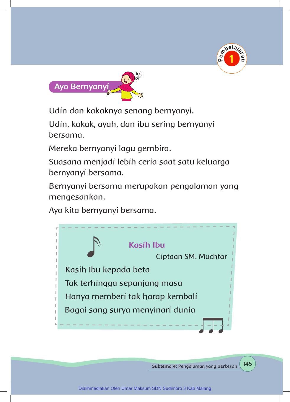 Detail Puisi Anak Sd Kelas 1 Nomer 30