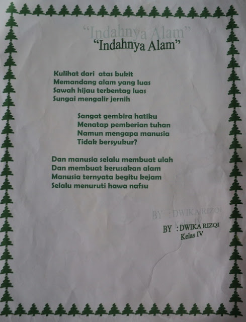 Detail Puisi Anak Sd Tentang Alam Nomer 12