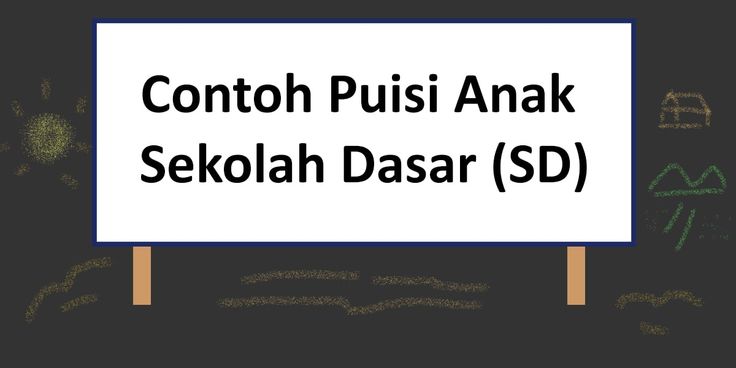 Detail Puisi Anak Sd Tentang Alam Nomer 19