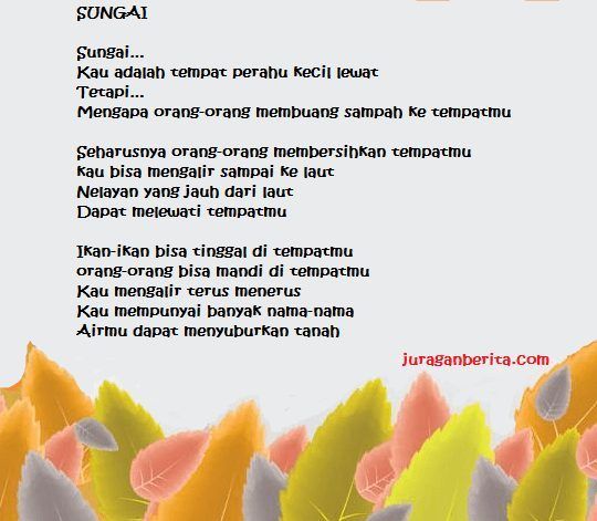 Detail Puisi Anak Sd Tentang Alam Nomer 24