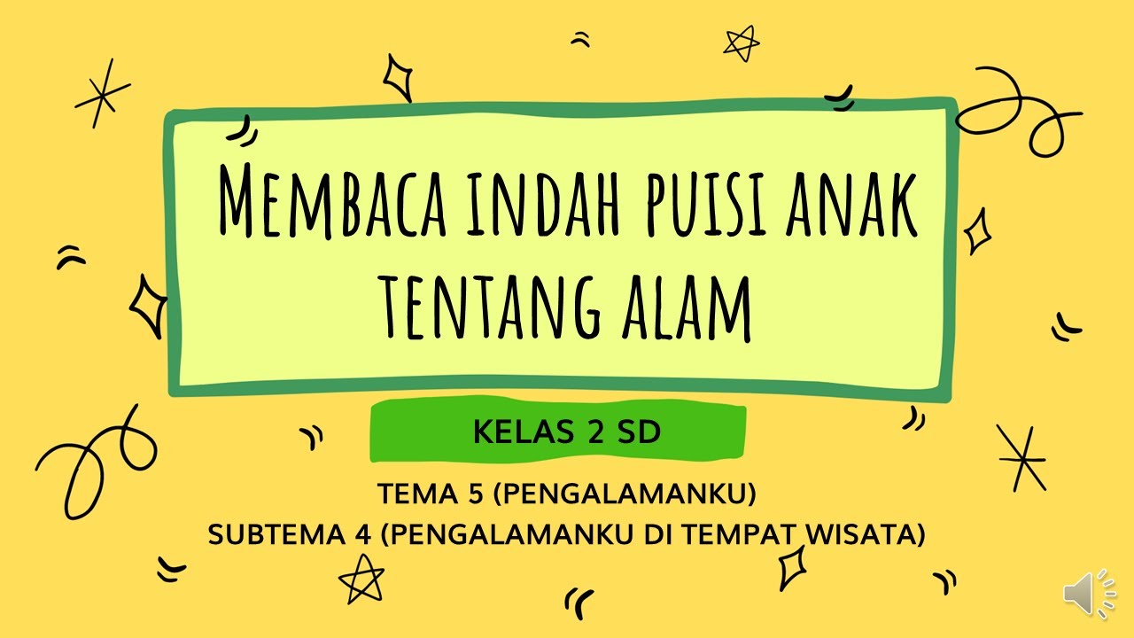 Detail Puisi Anak Sd Tentang Alam Nomer 25