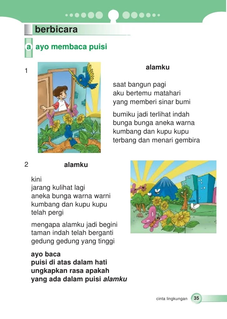 Detail Puisi Anak Sd Tentang Alam Nomer 6