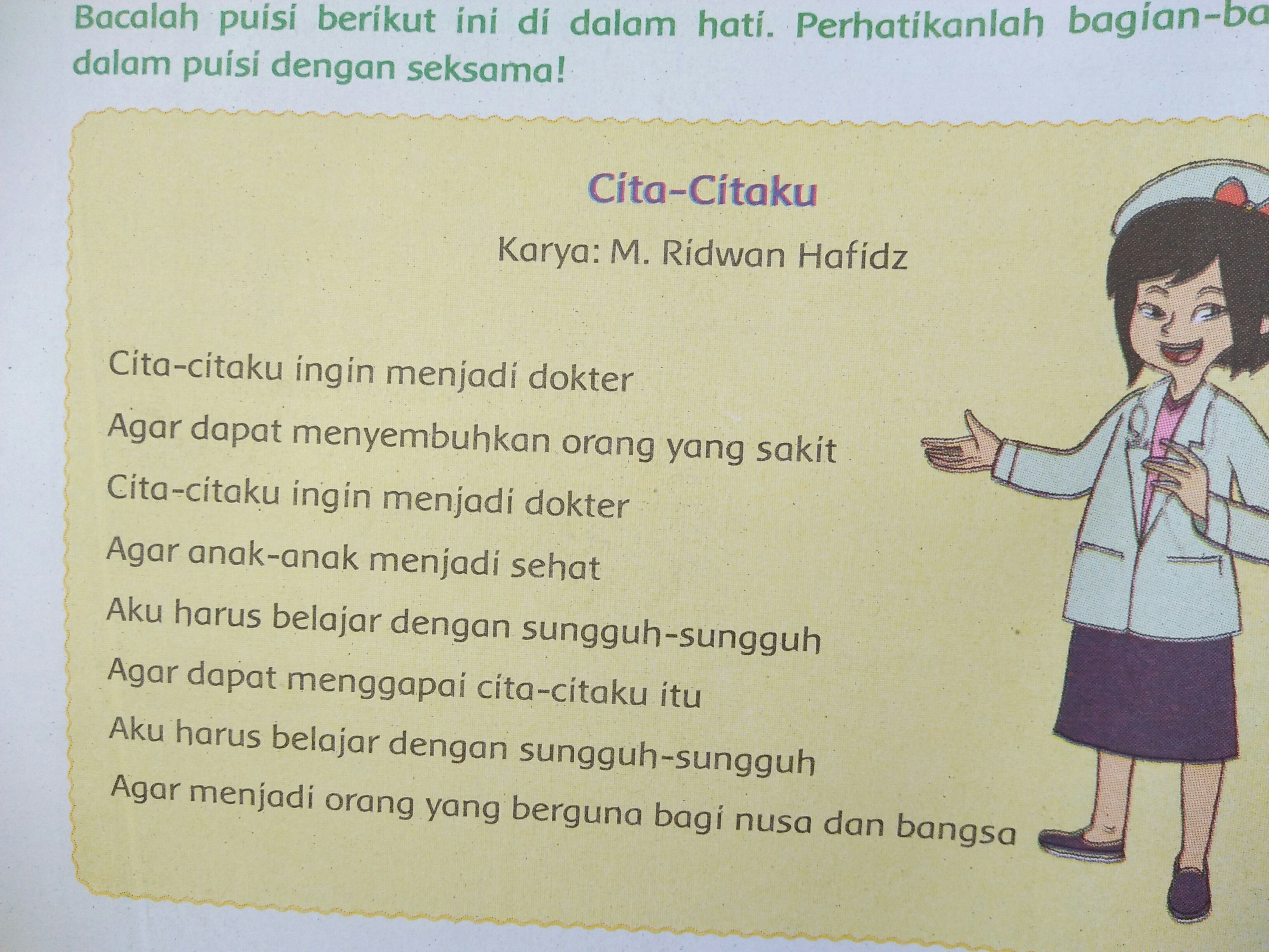 Detail Puisi Anak Tentang Cita Cita Nomer 28