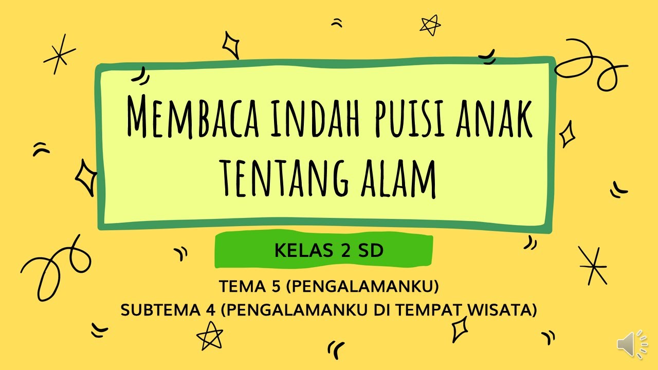 Detail Puisi Anak Tentang Keindahan Alam Nomer 20