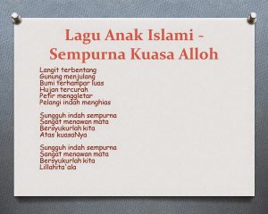 Detail Puisi Anak Tk Islam Nomer 12