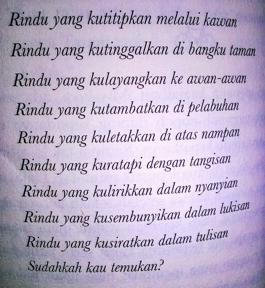 Detail Puisi Andrea Hirata Nomer 4