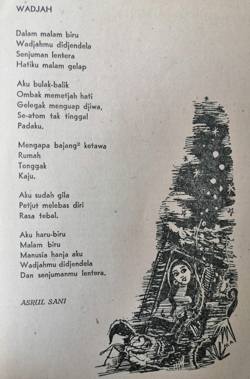 Detail Puisi Asrul Sani Nomer 2