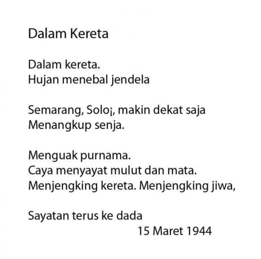 Detail Puisi B Indonesia Nomer 3
