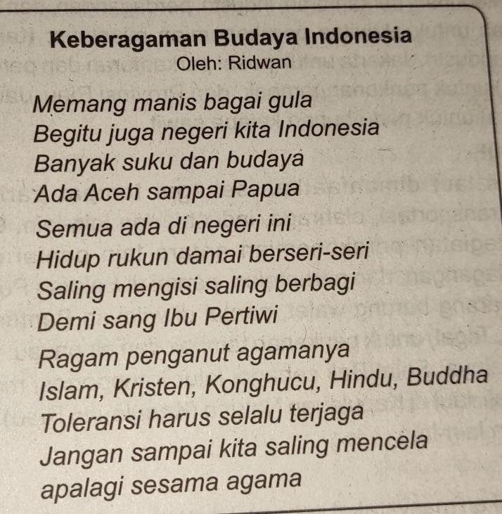 Detail Puisi B Indonesia Nomer 46