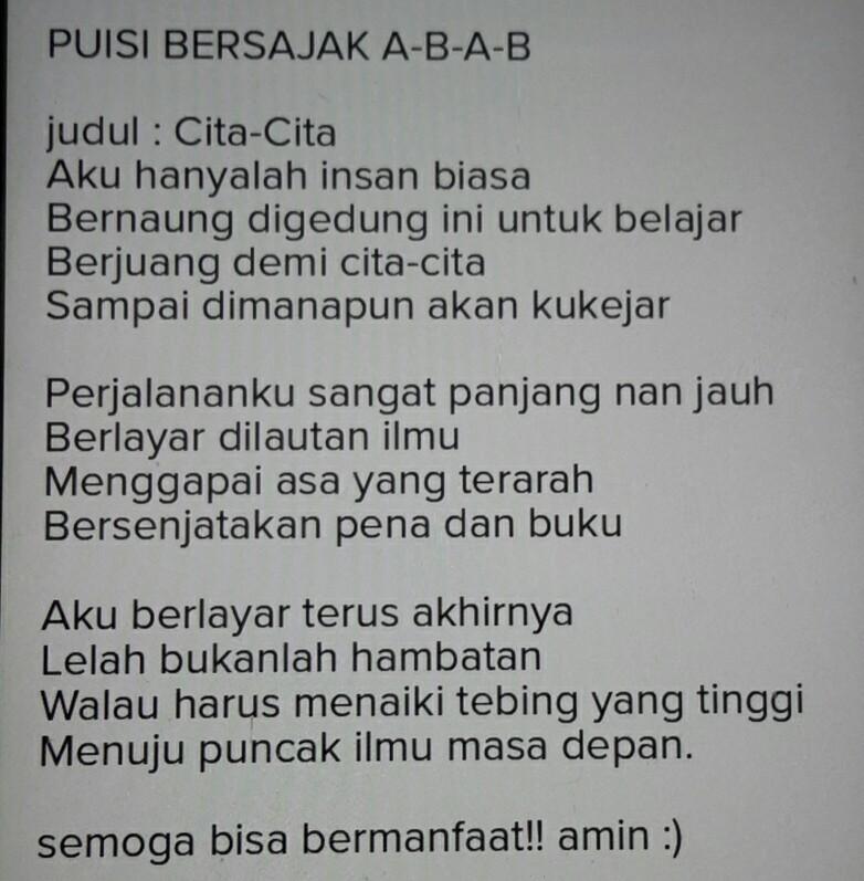 Detail Puisi Bersajak Abab Nomer 7